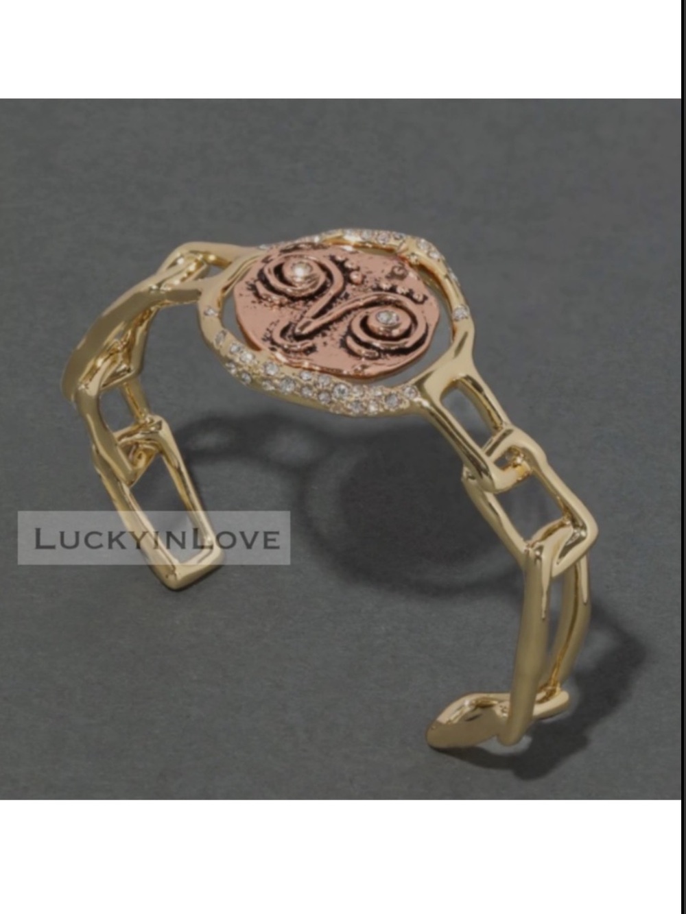 ALEXIS BITTAR • Moody Ancient Coin Molten Link Cuff
Bracelet